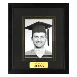10x12 Matted To 5x7 Graduation 2023 Gold Trim Tabletop Frame
