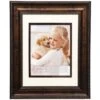 11x14 Matted To 8x10 Portrait Wall Frame, Bronze Ornate
