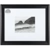 16x20 Matted To 8x10 Scoop Profile With White Mat Wall Frame, Black