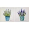 2-Piece Potted Herbs Canvas Wall Art Set, 12"