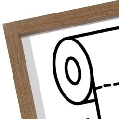 2-Piece Toilet Paper Yes & No Wall Art, 8" -Home Decor Store 2 piece toilet paper yes no wall art 8 3