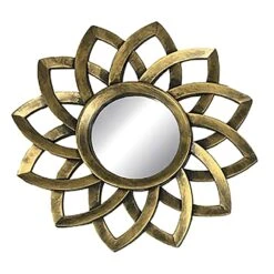 3-Piece Gold Accent Wall Mirror Set -Home Decor Store 3 piece gold accent wall mirror set 2