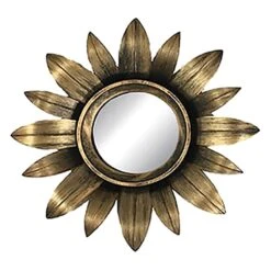 3-Piece Gold Accent Wall Mirror Set -Home Decor Store 3 piece gold accent wall mirror set 3