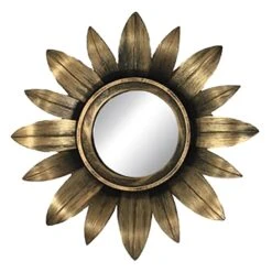 3-Piece Gold Accent Wall Mirror Set -Home Decor Store 3 piece gold accent wall mirror set 5