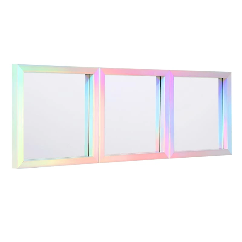 3-Piece Rainbow Framed Wall Mirror Set, 10" 2 3-Piece Rainbow Framed Wall Mirror Set, 10" - Image 2
