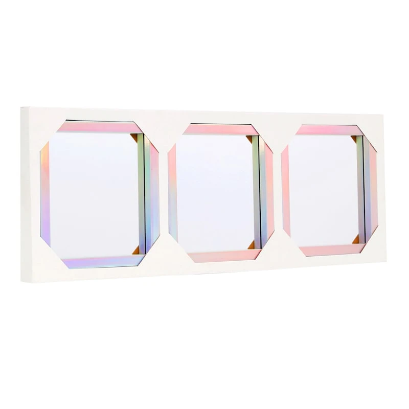 3-Piece Rainbow Framed Wall Mirror Set, 10" 6 3-Piece Rainbow Framed Wall Mirror Set, 10" - Image 6