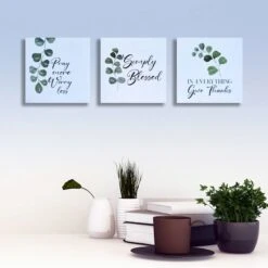 3-Piece Religious Canvas Wall Art Set, 6" 9 3-Piece Religious Canvas Wall Art Set, 6" -Home Decor Store 3 piece religious canvas wall art set 6 4