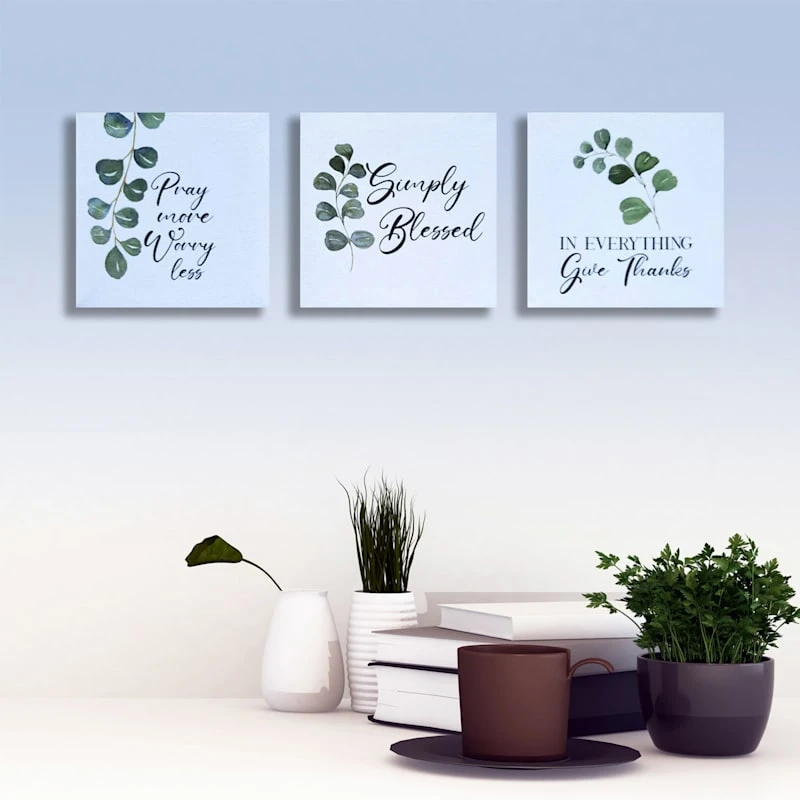 3-Piece Religious Canvas Wall Art Set, 6" 5 3-Piece Religious Canvas Wall Art Set, 6" - Image 5