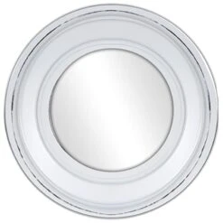 3-Piece Whitewashed Round Wall Mirror Set, 10" -Home Decor Store 3 piece whitewashed round wall mirror set 10 4