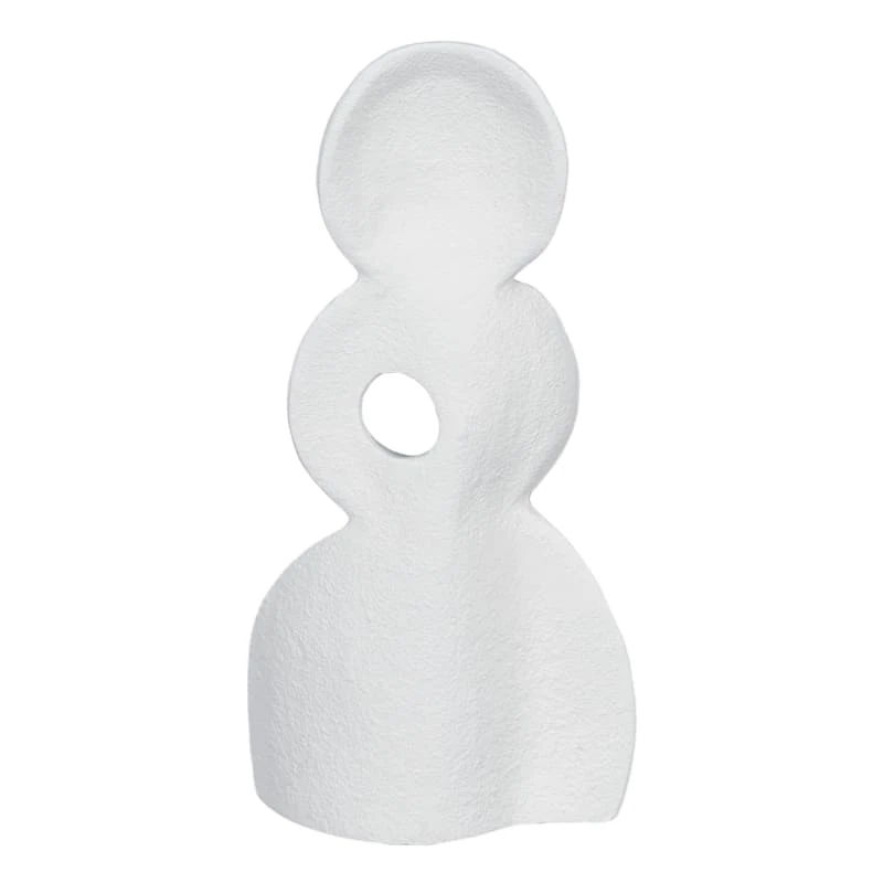 8IN WHITE METAL DECOR 1 8IN WHITE METAL DECOR