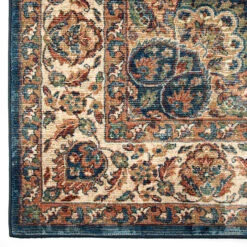 (A365) Mardi Gras Navy Blue Area Rug, 5x8 -Home Decor Store a365 mardi gras navy blue area rug 5x8 3