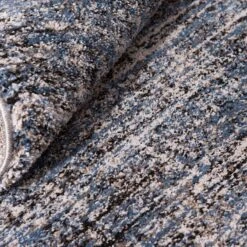 (A410) Hachure Blue Woven Area Rug, 5x7 10 (A410) Hachure Blue Woven Area Rug, 5x7 -Home Decor Store a410 hachure blue woven area rug 5x7 5