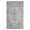 (A436) Honeybloom Penelope Grey Diamond Distressed Look Area Rug, 8x10