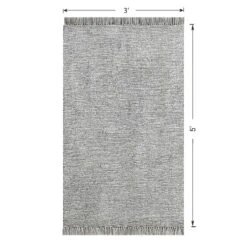 (A484) Crosby St Breton Grey Tufted Accent Rug, 3x5 -Home Decor Store a484 crosby st breton grey tufted accent rug 3x5 5