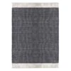 (A497) Crosby St Grey Verve Knotted Woven Area Rug, 5x7
