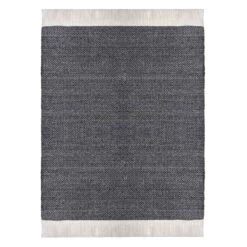 (A497) Crosby St Grey Verve Knotted Woven Area Rug, 5x7
