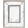Antiqued Mirror Tabletop Photo Frame, 4x6