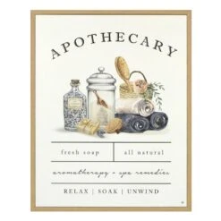 Apothecary Wall Art, 12x15
