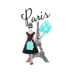 Aubrey In Paris Canvas Wall Art, 12x16