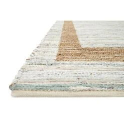 (B312) Henning Hand Woven Cotton & Jute Ivory Chindi Area Rug, 5x7 -Home Decor Store b312 henning hand woven cotton jute ivory chindi area rug 5x7 4