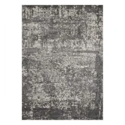 (B528) Holden Abstract Grey Area Rug, 5x7