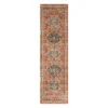 (B619) Dayton Red & Rust Diamond Design Runner, 2x7