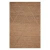 (B661) Goldie Jute Diamond Design Area Rug, 8x10