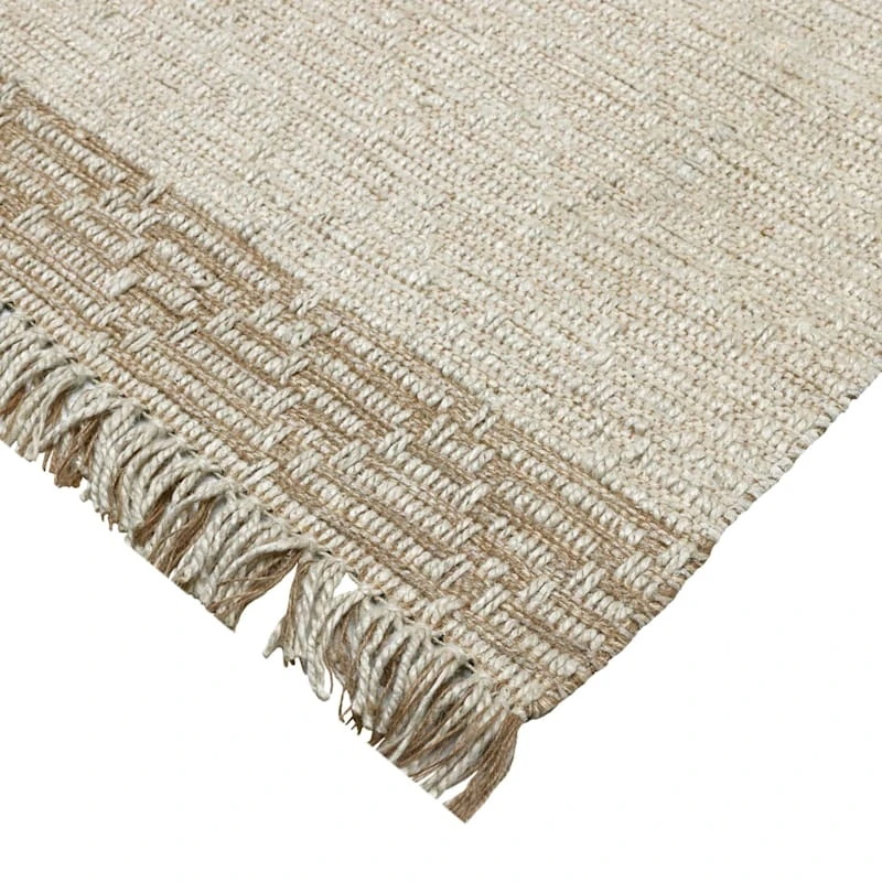 (B693) Found & Fable Kent Ivory Jute Area Rug, 5x7 2 (B693) Found & Fable Kent Ivory Jute Area Rug, 5x7 - Image 2