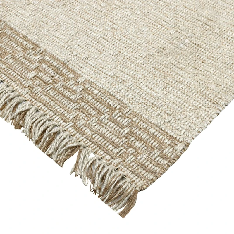 (B693) Found & Fable Kent Ivory Jute Area Rug, 5x7 5 (B693) Found & Fable Kent Ivory Jute Area Rug, 5x7 - Image 5