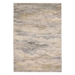 (B697) Crosby St Driftway Gold Woven Runner, 2x7
