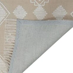 (B710) Found & Fable Goa Tan Medallion Runner, 2x6 -Home Decor Store b710 found fable goa tan medallion runner 2x6 3