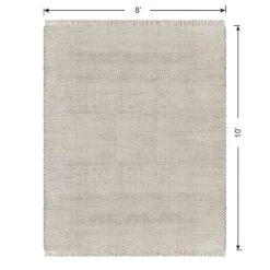 (B724) Ty Pennington Topher Neutral Flatweave Area Rug, 8x10 -Home Decor Store b724 ty pennington topher neutral flatweave area rug 8x10 5