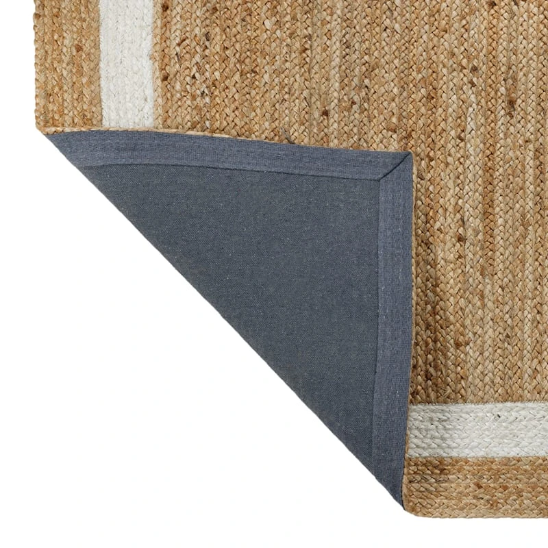 (B728) Kinsey Natural Border Accent Rug, 3x5 3 (B728) Kinsey Natural Border Accent Rug, 3x5 - Image 3