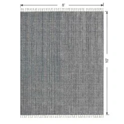 (B732) Honeybloom Clark Indigo Woven Area Rug, 8x10 -Home Decor Store b732 honeybloom clark indigo woven area rug 8x10 5