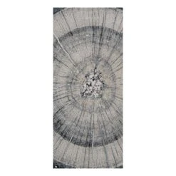 (B756) Ochoco Grey Woodgrain Runner, 2x7