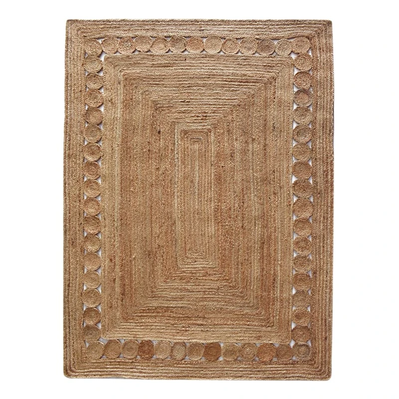 (B760) Found & Fable Jute Braided Area Rug, 5x7 1 (B760) Found & Fable Jute Braided Area Rug, 5x7