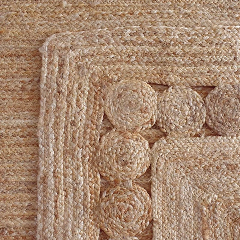 (B760) Found & Fable Jute Braided Area Rug, 5x7 3 (B760) Found & Fable Jute Braided Area Rug, 5x7 - Image 3