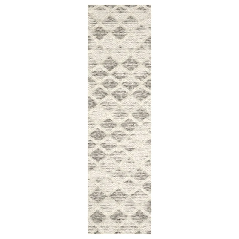 (B780) Wesley Beige & Ivory Diamond Design Runner, 2x7 1 (B780) Wesley Beige & Ivory Diamond Design Runner, 2x7