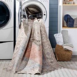 (B783) Found & Fable Amelie Multi Medallion Washable Area Rug, 8x10 -Home Decor Store b783 found fable amelie multi medallion washable area rug 8x10 4