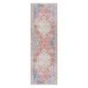 (B783) Found & Fable Amelie Multi Medallion Washable Runner, 2x7