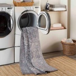 (B785) Colin Blue Medallion Washable Area Rug, 5x7 9 (B785) Colin Blue Medallion Washable Area Rug, 5x7 -Home Decor Store b785 colin blue medallion washable area rug 5x7 5