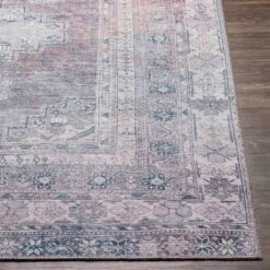 (B786) Honeybloom Colin Multicolor Medallion Washable Area Rug, 8x10 -Home Decor Store b786 honeybloom colin multicolor medallion washable area rug 8x10 4