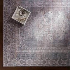 (B786) Honeybloom Colin Multicolor Medallion Washable Area Rug, 8x10 -Home Decor Store b786 honeybloom colin multicolor medallion washable area rug 8x10 5