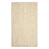 (B795) Fairfax Natural Jute Fringe Accent Rug, 3x5