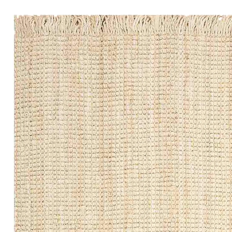 (B795) Fairfax Natural Jute Fringe Area Rug, 5x7 2 (B795) Fairfax Natural Jute Fringe Area Rug, 5x7 - Image 2