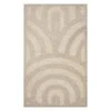 (B805) Tracey Boyd Arthur Neutral Arch Accent Rug, 3x5