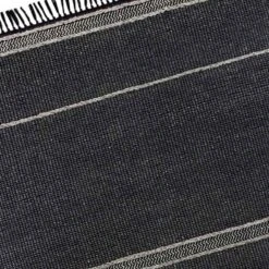 (B817) Hutton Black Flatweave Tassel Area Rug, 5x7 -Home Decor Store b817 hutton black flatweave tassel area rug 5x7 4