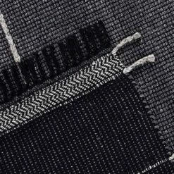 (B817) Hutton Black Flatweave Tassel Area Rug, 5x7 -Home Decor Store b817 hutton black flatweave tassel area rug 5x7 5