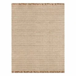 (B821) Crosby St Moore Natural Herringbone Area Rug, 8x10
