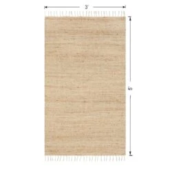 (B825) Honeybloom Lawrence Jute Fringe Accent Rug, 3x5 12 (B825) Honeybloom Lawrence Jute Fringe Accent Rug, 3x5 -Home Decor Store b825 honeybloom lawrence jute fringe accent rug 3x5 6